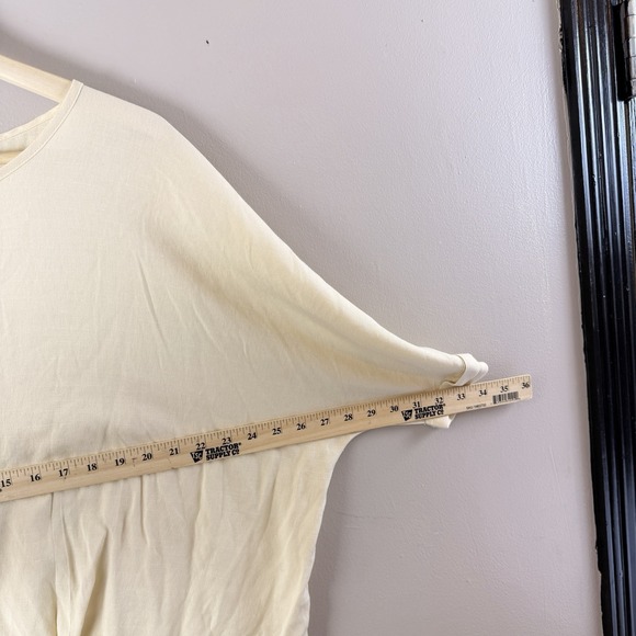 Umgee Womens Medium Cream Boho Oversized Tunic Blouse Dolman Sleeve - Picture 8 of 9